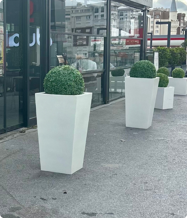 6 Meridyen Premium Yapay Ağaç – Fiberglass Karekonik Saksı Dekoratif Bitki 130 cm - Görsel 6
