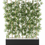 Nefes Premium Yapay Bambu Ağaç – Ahşap Saksı Dekoratif Bitki 160 cm