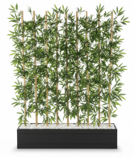 Nefes Premium Yapay Bambu Ağaç – Ahşap Saksı Dekoratif Bitki 160 cm