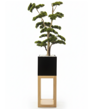 Mavera Premium Mermer Saksılı Yapay Ağaç – Masif Standlı Dekoratif Bitki 200 cm