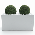 Meridyen Premium Yapay Ağaç – Fiberglass Dikdörtgen Saksı Dekoratif Bitki 80 cm