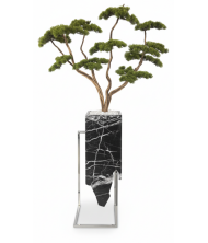 Burjuva Premium Mermer Saksılı Yapay Ağaç – Bonsai Dekoratif Bitki 180 cm