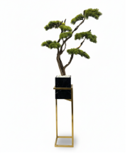 Majeste Premium Mermer Saksılı Yapay Ağaç – Bonsai Dekoratif Bitki 170 cm