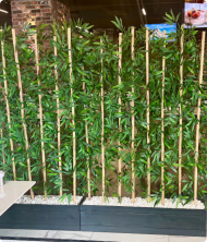 Nefes Premium Yapay Bambu Ağaç – Ahşap Saksı Dekoratif Bitki 160 cm - Görsel 2