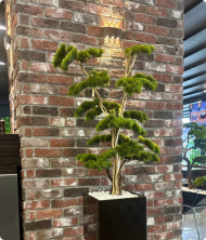 Mavera Premium Mermer Saksılı Yapay Ağaç – Masif Standlı Dekoratif Bitki 200 cm - Görsel 4