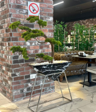 Simya Premium Mermer Saksılı Yapay Ağaç – Bonsai Dekoratif Bitki 160 cm - Görsel 2
