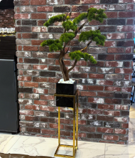 Majeste Premium Mermer Saksılı Yapay Ağaç – Bonsai Dekoratif Bitki 170 cm - Görsel 3